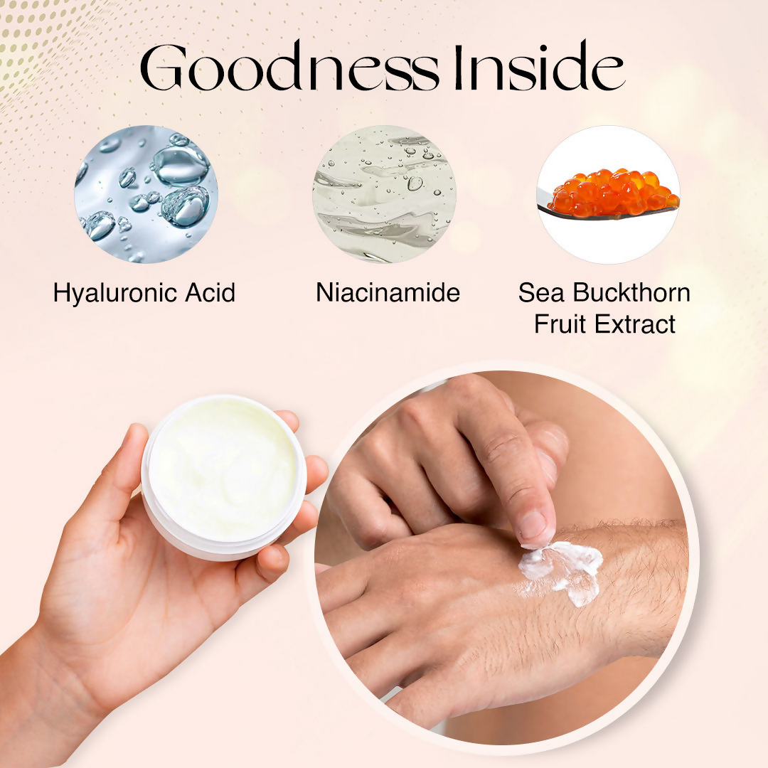 Nourish Mantra Urban Raja Daily Moisturizing Face Cream with Hyaluronic Acid & Niacinamide | Grocsy