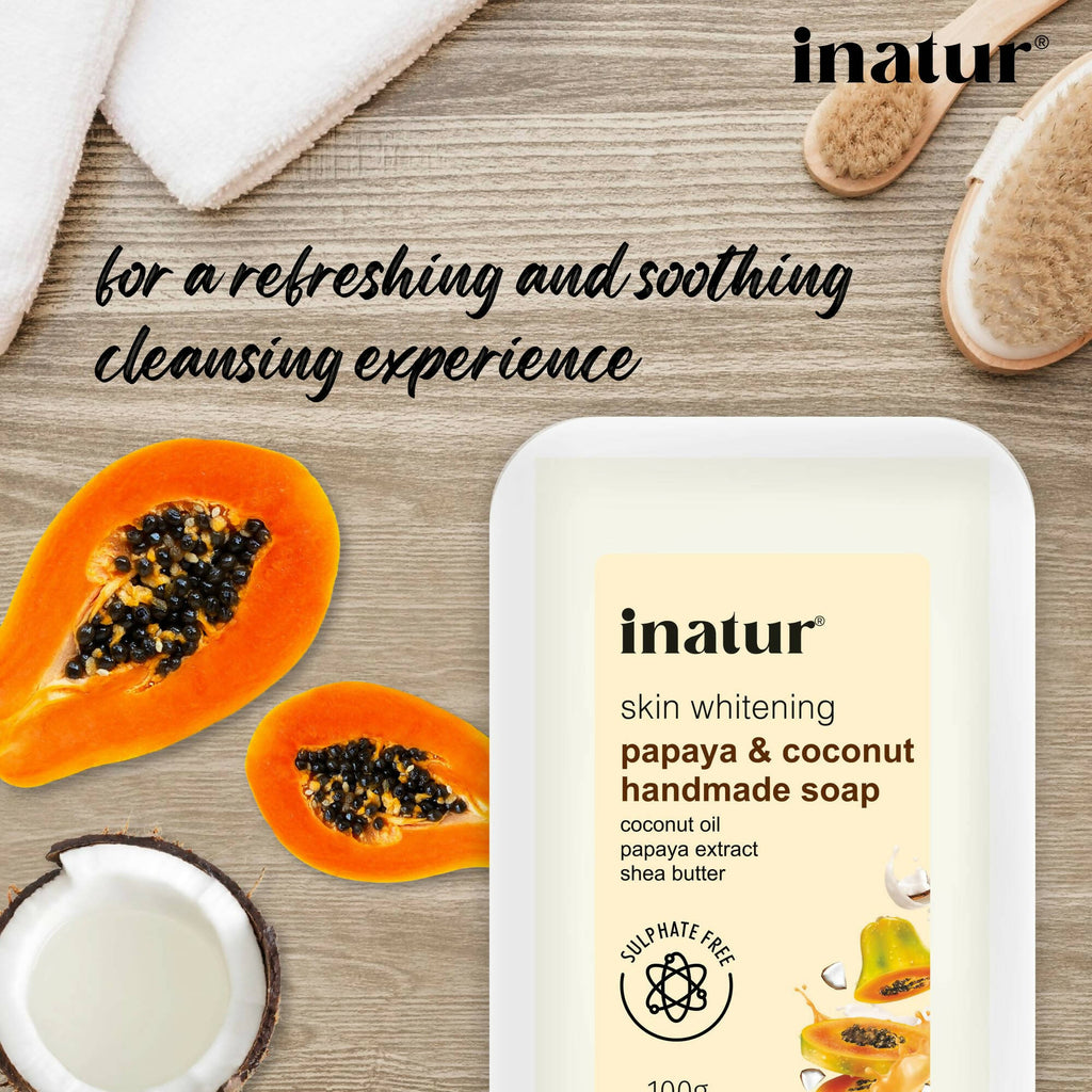 Inatur Papaya and Coconut Soap | Grocsy