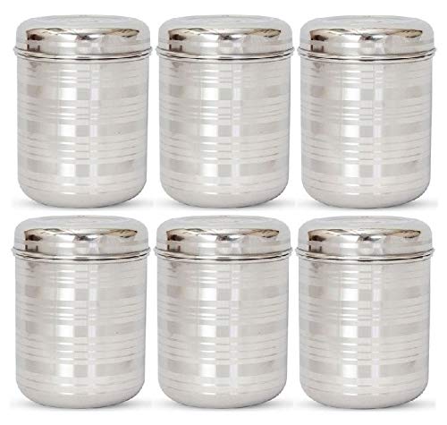 Stainless Steel Canisters 6 Pieces | Grocsy