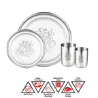 Stainless Steel Glory Dinner Set, 16-Pieces | Grocsy