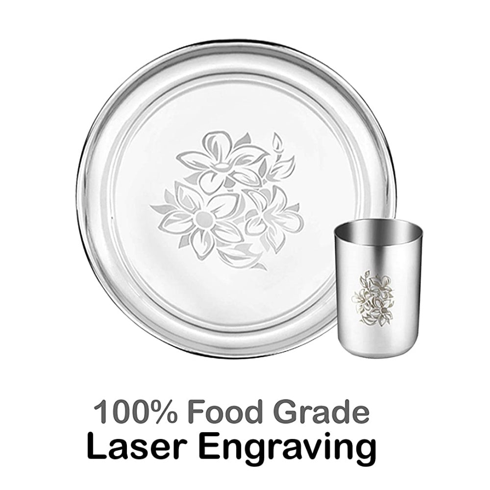 Stainless Steel Glory Dinner Set, 16-Pieces | Grocsy