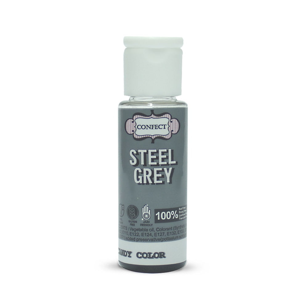 Confect Steel Grey | Edible Chocolate Color | Grocsy