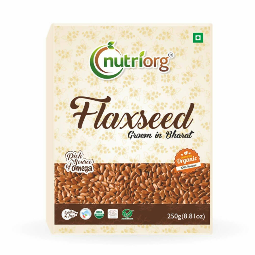 Nutriorg Organic Raw Flaxseeds | Grocsy