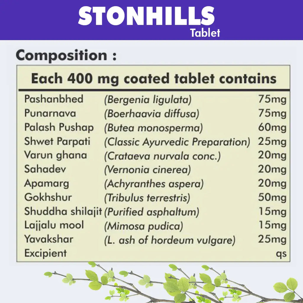 Herbal Hills Ayurveda Stonhills Tablets | Grocsy