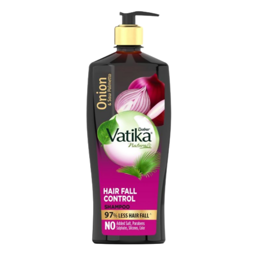 Dabur Vatika Naturals Onion & Saw Palmetto Hair Fall Control Shampoo | Grocsy