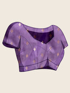 Vedant Vastram Soft Litchi Silk Banarasi Silk Jacquard Saree - Lavender | Grocsy