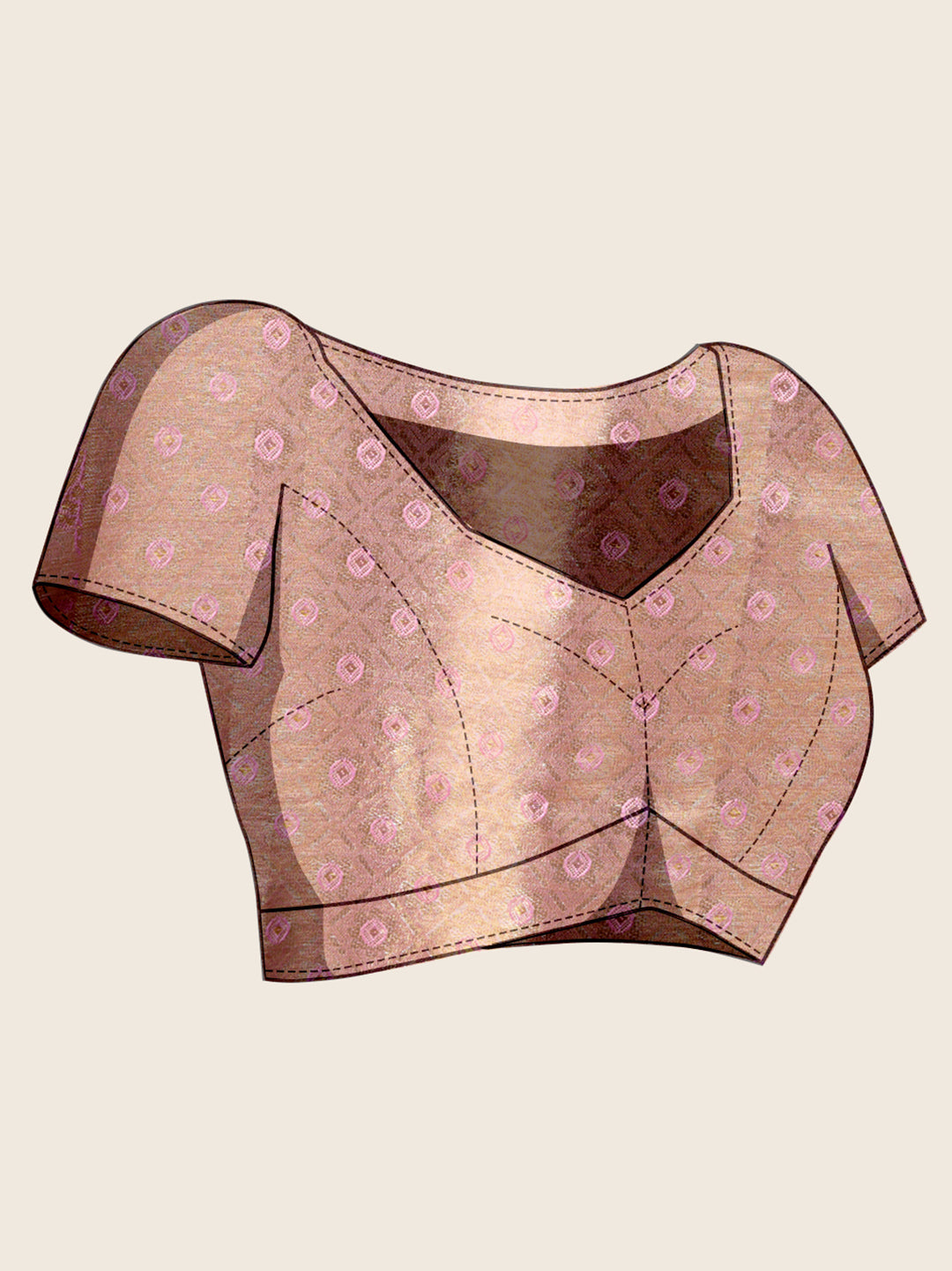 Vedant Vastram Soft Litchi Silk Kanjeevaram Silk Jacquard Saree - Rama | Grocsy