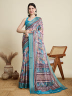 Vedant Vastram Cotton Silk Fancy Jacquard Bollywood Saree - Rama | Grocsy
