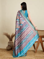 Vedant Vastram Cotton Silk Fancy Jacquard Bollywood Saree - Rama | Grocsy