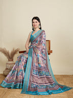 Vedant Vastram Cotton Silk Fancy Jacquard Bollywood Saree - Rama | Grocsy