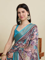 Vedant Vastram Cotton Silk Fancy Jacquard Bollywood Saree - Rama | Grocsy