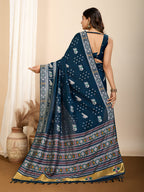 Vedant Vastram Maslin Dola Silk Kanjeevaram Silk Saree - Morpich | Grocsy