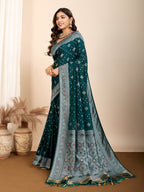 Vedant Vastram Maslin Dola Silk Kanjeevaram Silk Saree - Morpich | Grocsy