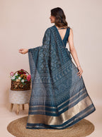 Vedant Vastram Semi Cotton Bandhani Printed Saree - Mopich | Grocsy