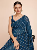 Vedant Vastram Semi Cotton Bandhani Printed Saree - Morpich | Grocsy