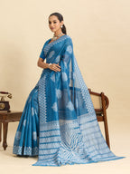 Vedant Vastram Art Silk Fancy Jacquard Saree - Rama | Grocsy