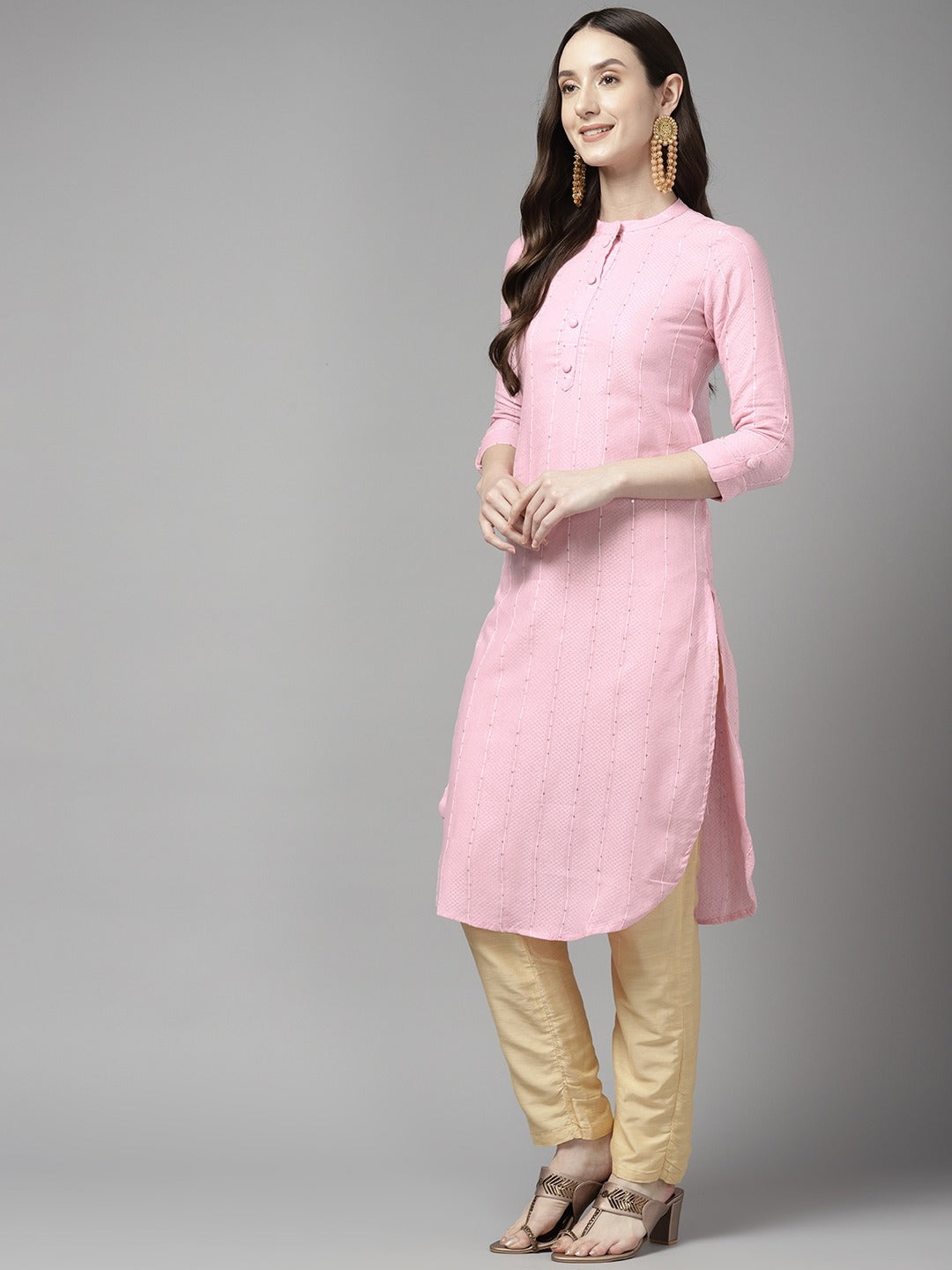 Yufta Striped Kurta | Grocsy