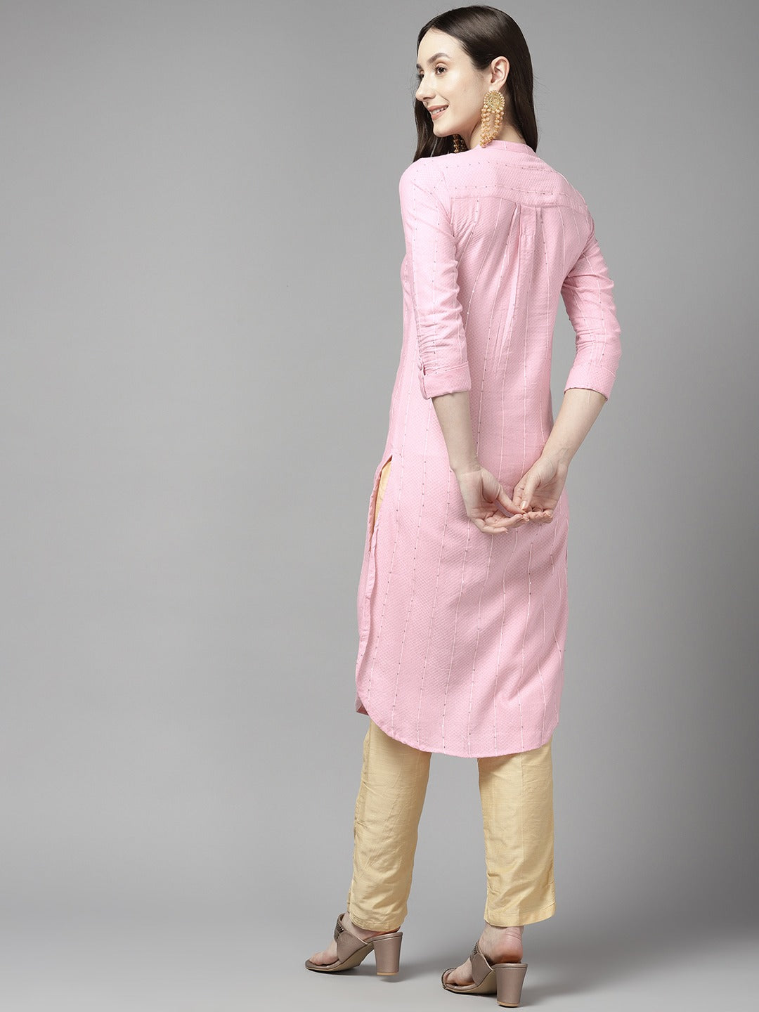 Yufta Striped Kurta | Grocsy