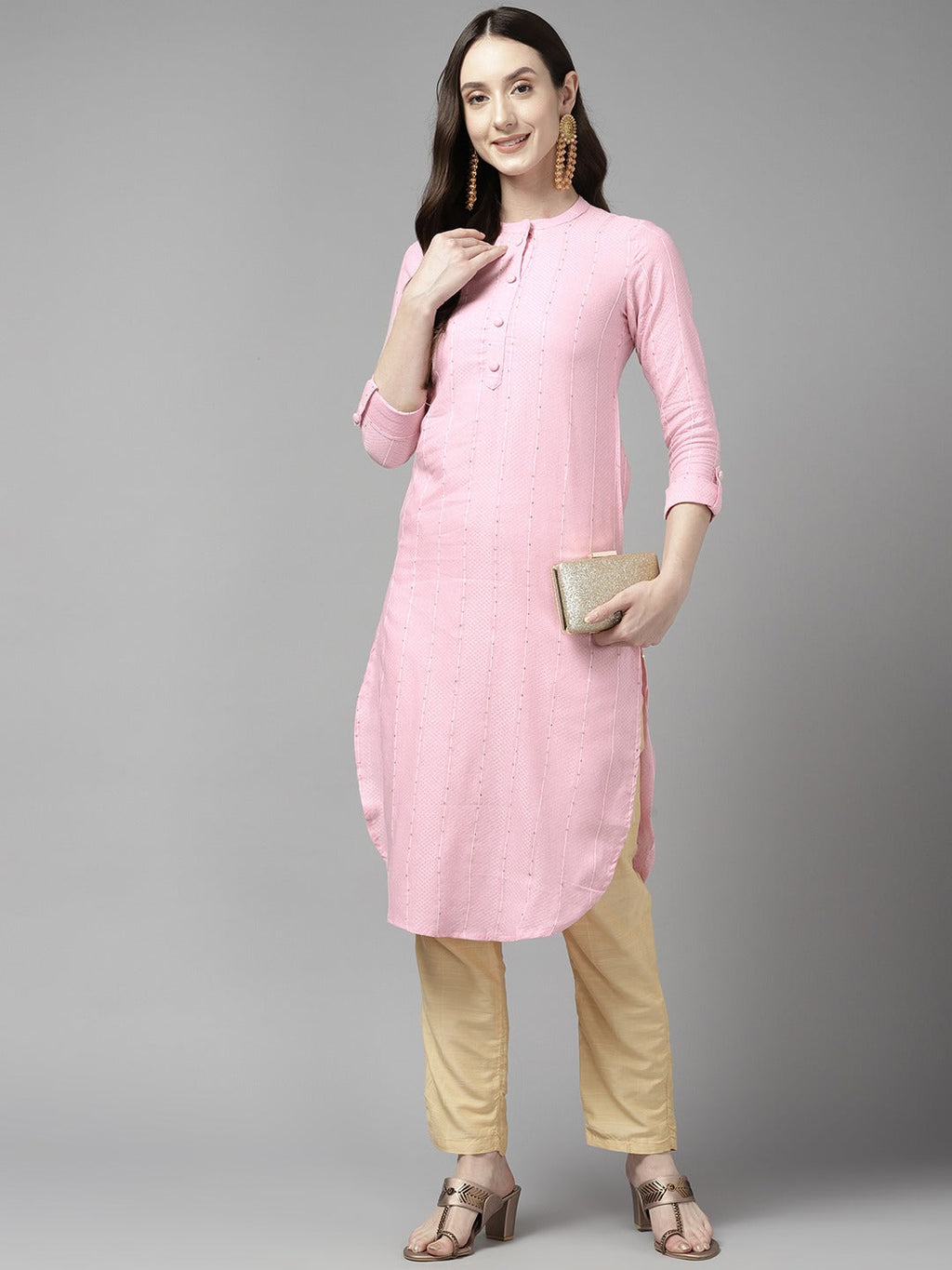Yufta Striped Kurta | Grocsy