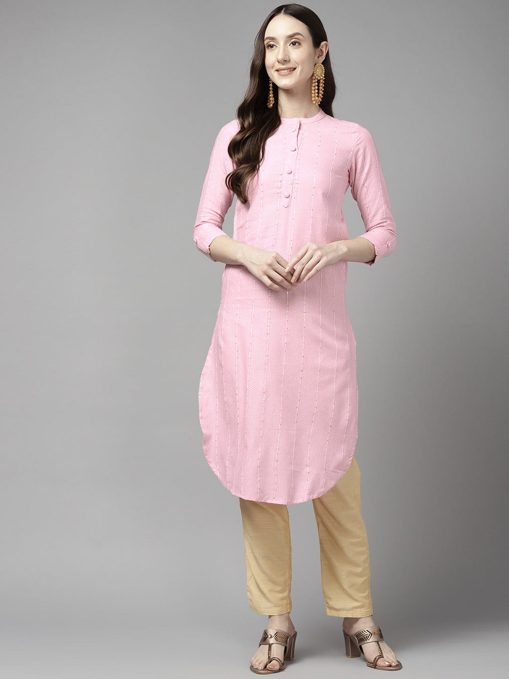 Yufta Striped Kurta | Grocsy