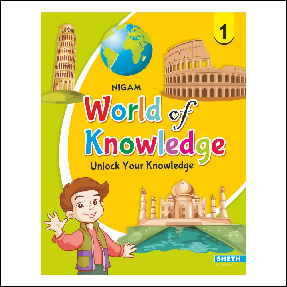 Self Enhancement Student Workbooks Grade 1| Set of 4| Computer,Grammar,World of Knowledge,Value Education| Ages 6-7 Year | Grocsy