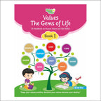 Self Enhancement Student Workbooks Grade 1| Set of 4| Computer,Grammar,World of Knowledge,Value Education| Ages 6-7 Year | Grocsy
