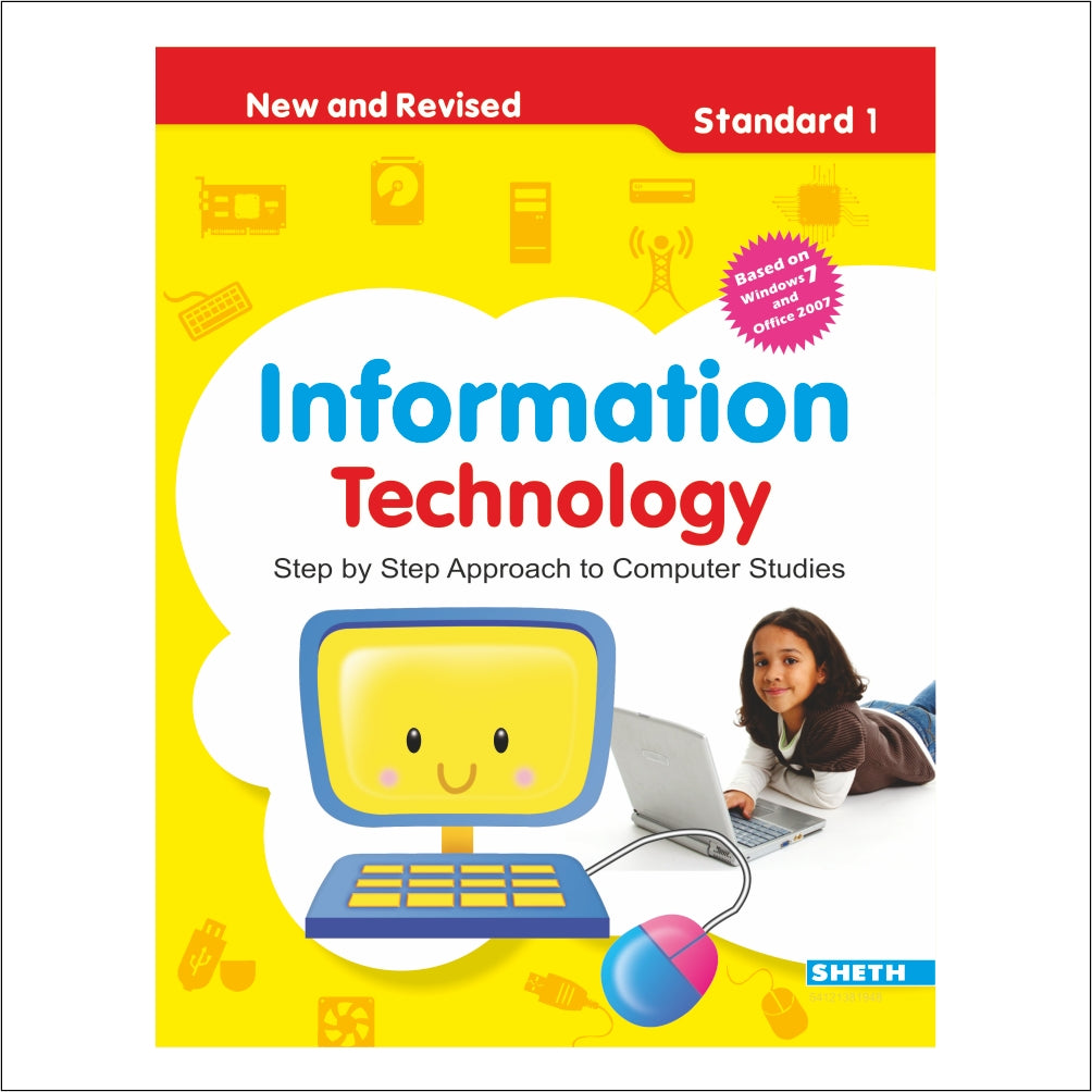 Self Enhancement Student Workbooks Grade 1| Set of 4| Computer,Grammar,World of Knowledge,Value Education| Ages 6-7 Year | Grocsy