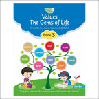 Self Enhancement Student Workbooks Grade 3| Set of 4| Computer-Grammar-World of Knowledge-Value Education| Ages 8-9 Year | Grocsy