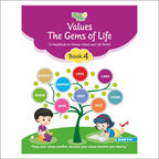 Self Enhancement Student Workbooks Grade 4| Set of 4|Computer-Grammar-World of Knowledge-Value Education| Ages 9-10 Year | Grocsy