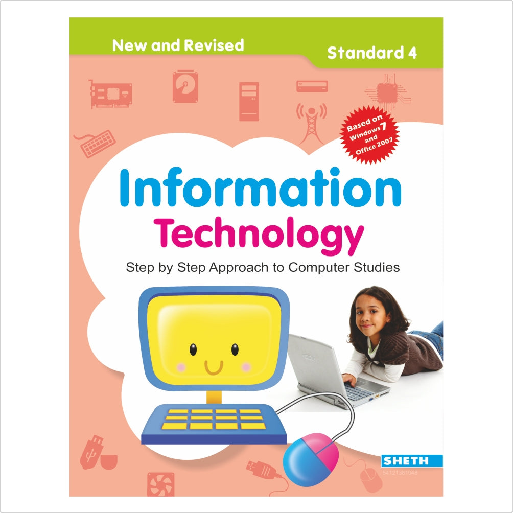 Self Enhancement Student Workbooks Grade 4| Set of 4|Computer-Grammar-World of Knowledge-Value Education| Ages 9-10 Year | Grocsy
