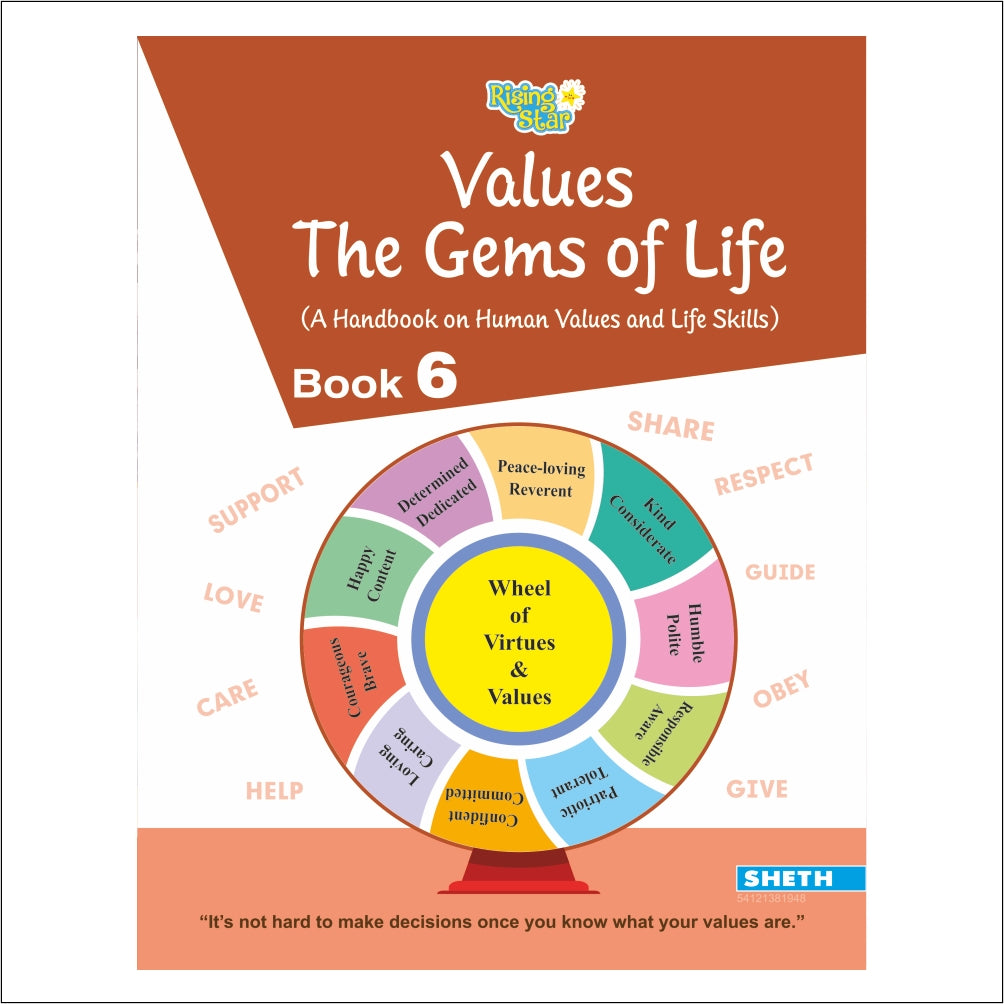 Self Enhancement Student Workbooks Grade 6| Set of 4|Computer-Grammar-World of Knowledge-Value Education|Ages 11-12 Year | Grocsy