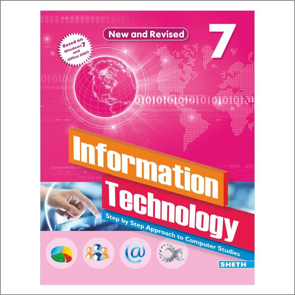 Self Enhancement Student Workbooks Grade 7| Set of 4|Computer-Grammar-World of Knowledge-Value Education|Ages 12-13 Year | Grocsy