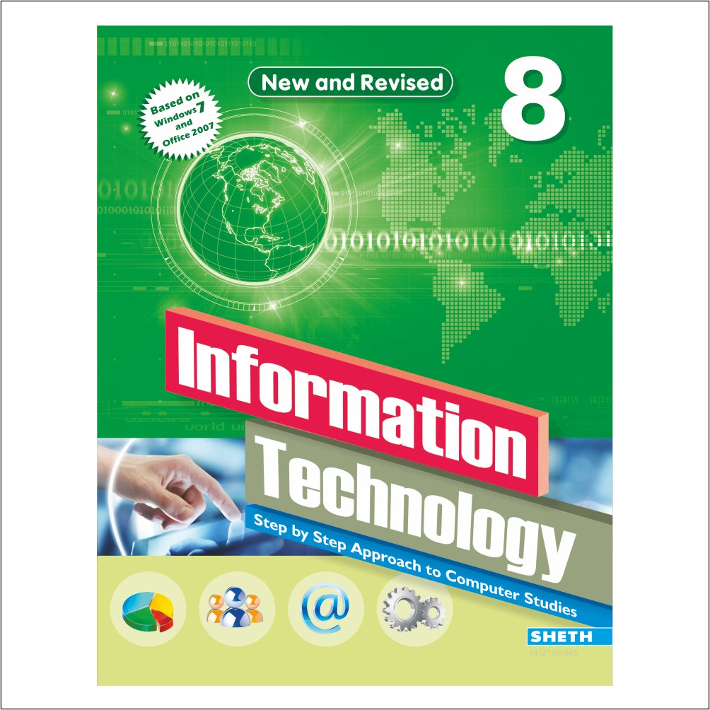 Self Enhancement Student Workbooks Grade 8| Set of 4|Computer-Grammar-World of Knowledge-Value Education|Ages 13-14 Year | Grocsy