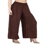 Lagi Women's Brown Solid Palazzo (PLZ04J) | Grocsy