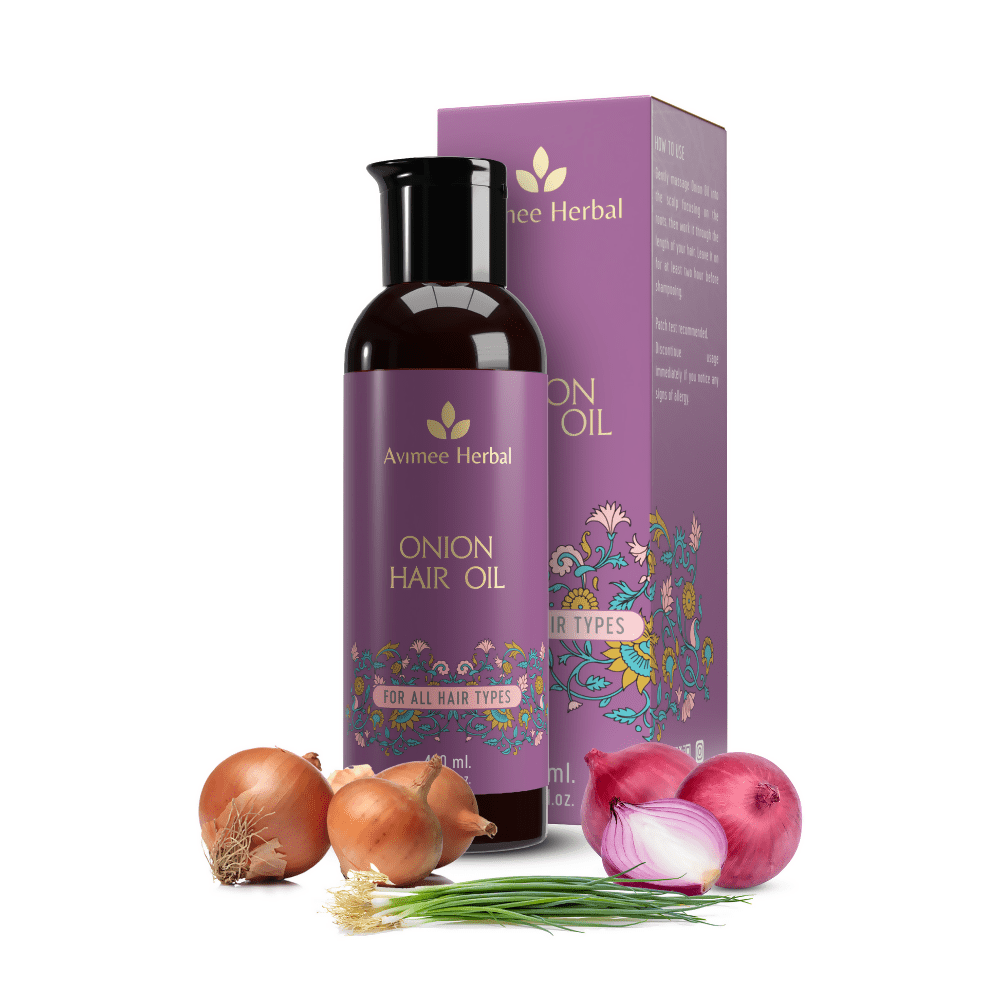 Avimee Herbal Onion Hair Oil | Grocsy