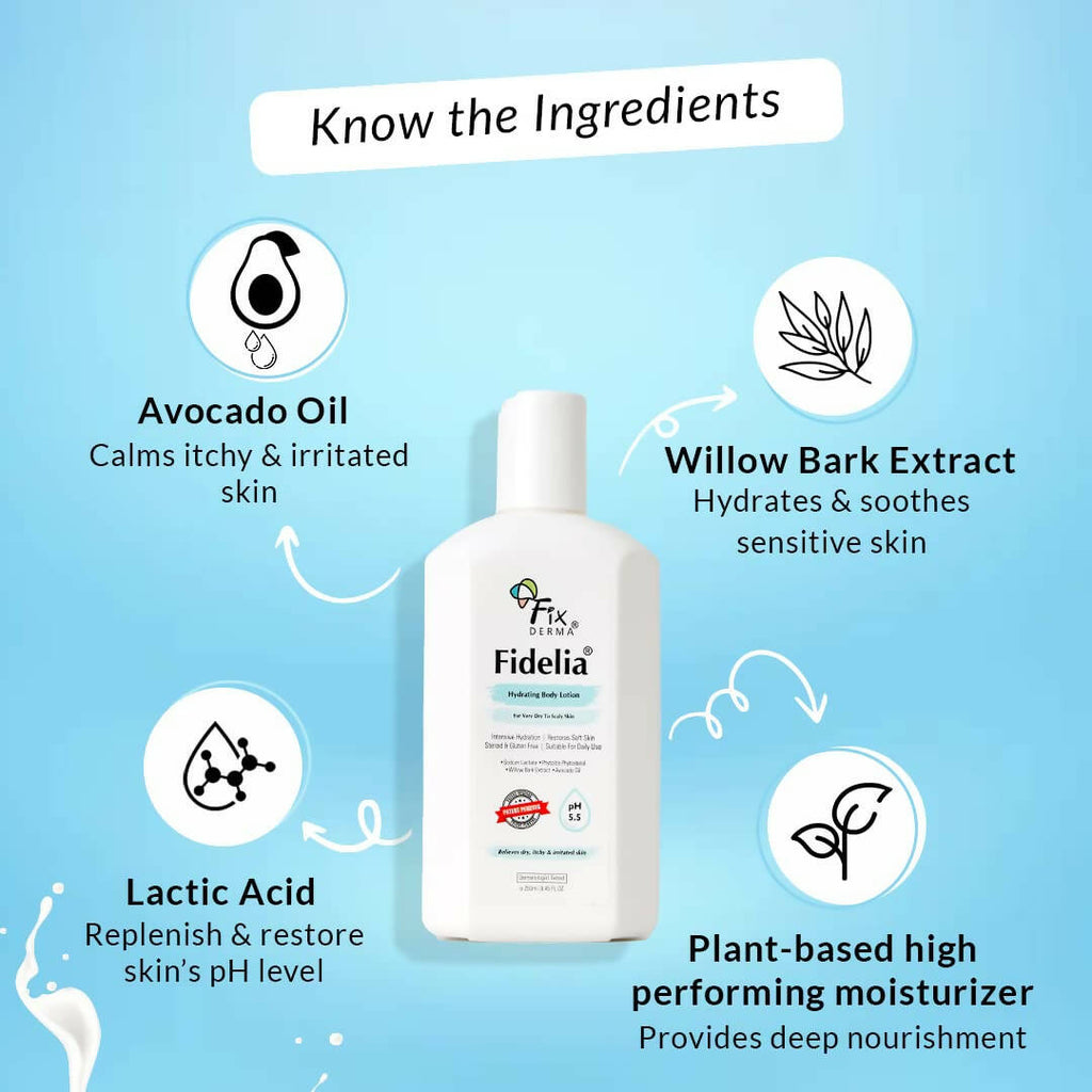 Fixderma Fidelia Hydrating Body Lotion | Grocsy