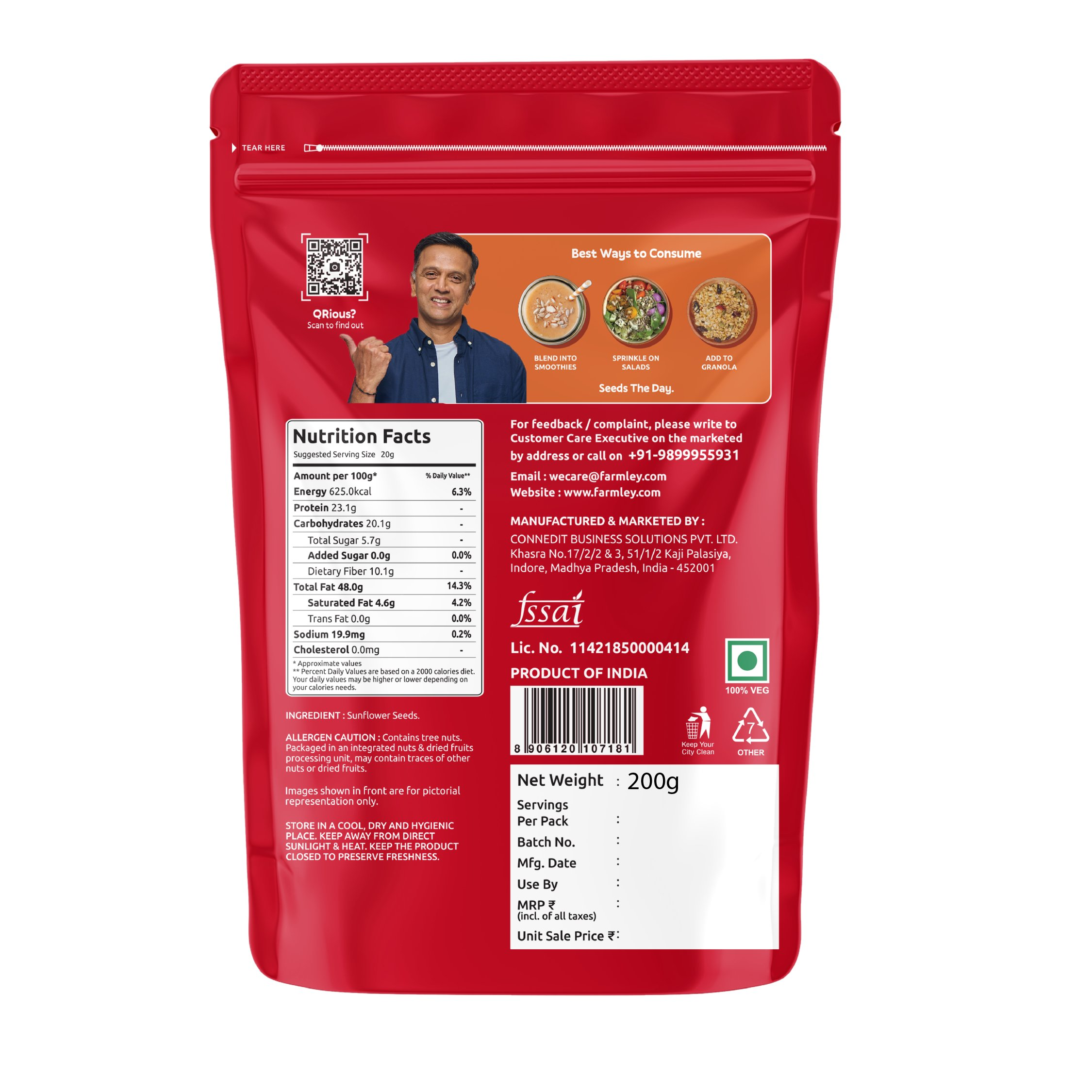 Farmley Sunflower Seeds | Grocsy