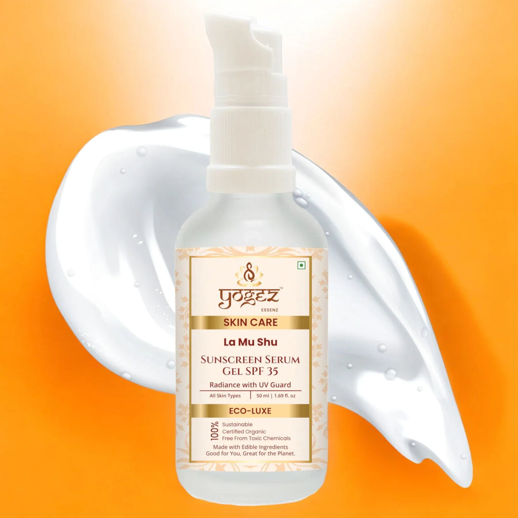 Yogez La Mu Shu Sunscreen Serum Gel SPF 35 | Grocsy