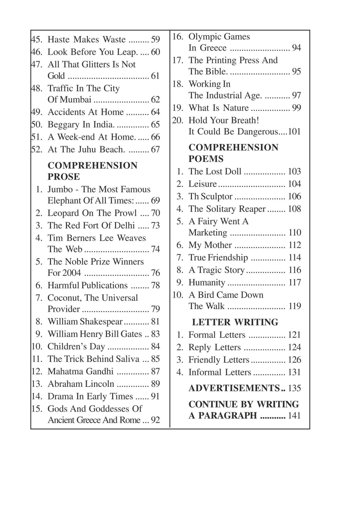 Sure Success Essays Letters Comprehension Part 1 for Std V to VII (ICSE & CBSE) | Grocsy