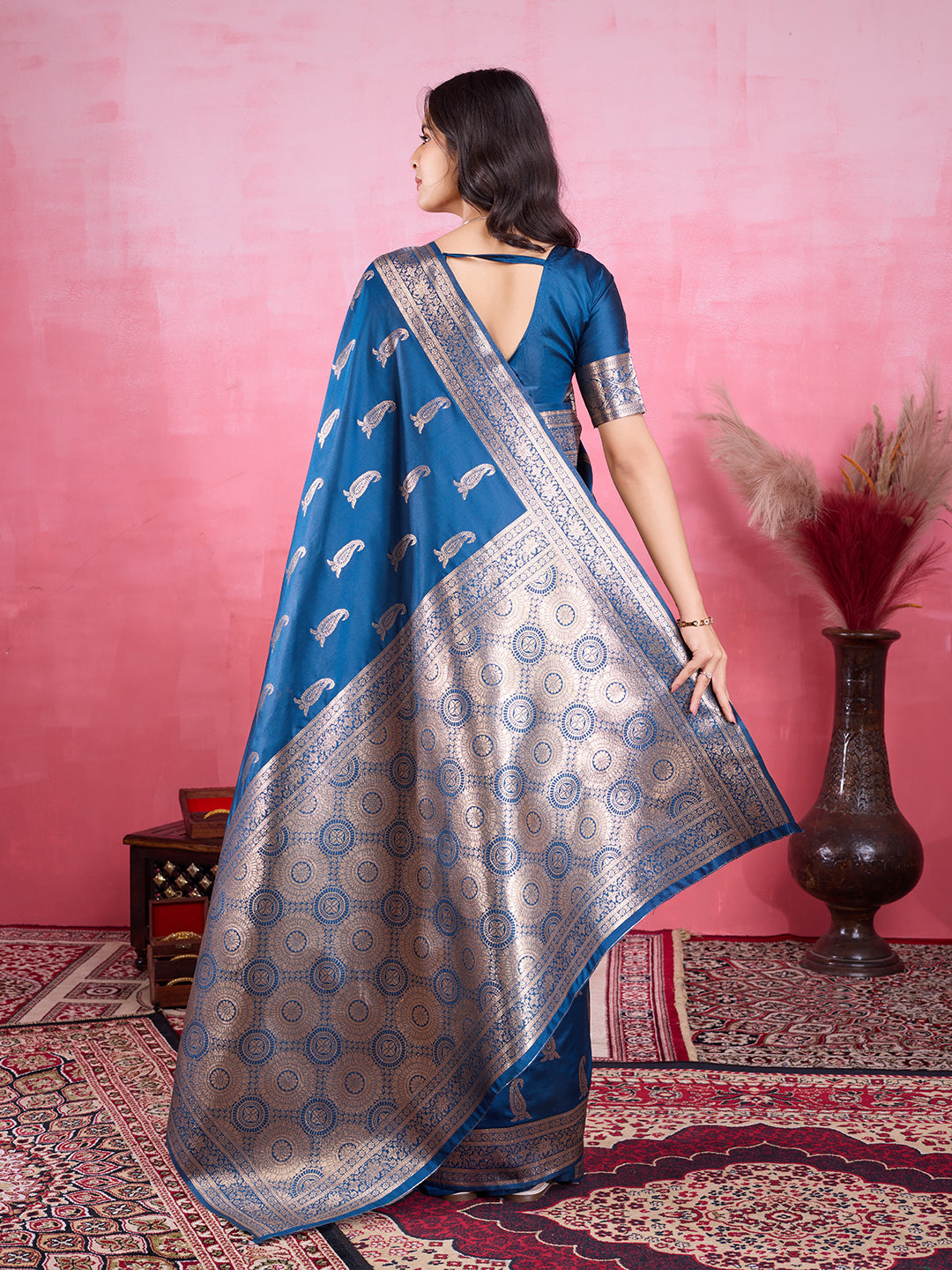 Vedant Vastram Banarasi Silk Fashion Saree - Morpinch | Grocsy