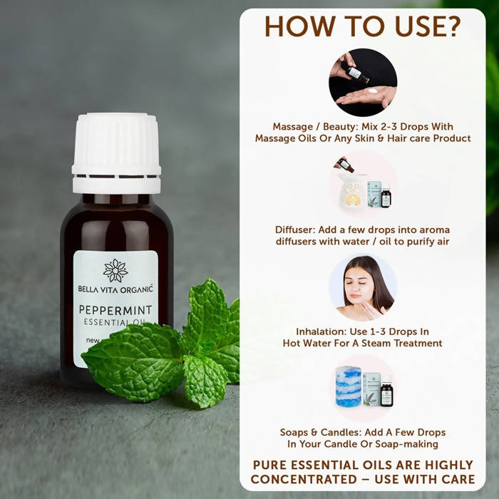 Bella Vita Organic Peppermint Essential Oil | Grocsy