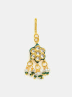 Ruby Raang Hair Brooch With Flower Kundan Pearl | Grocsy
