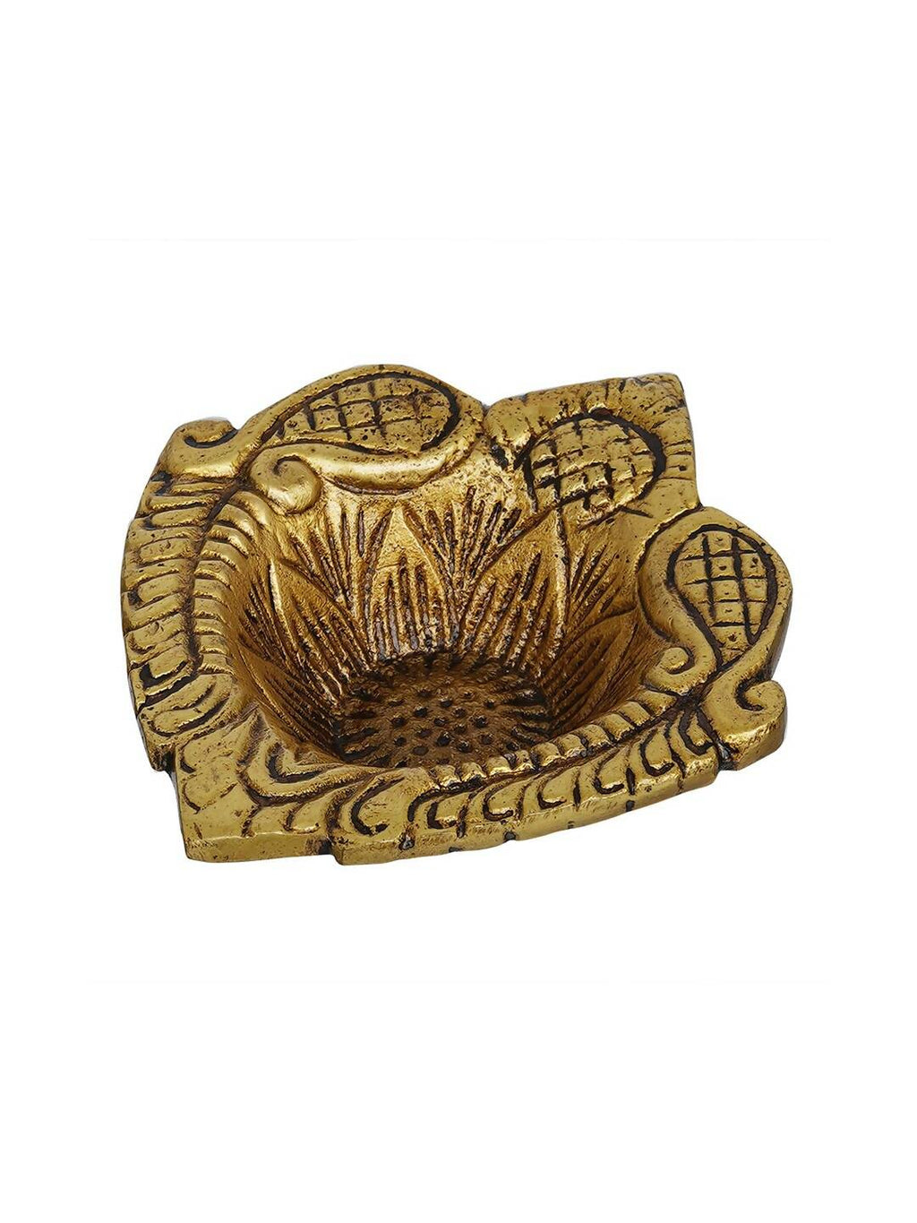 eCraftIndia Beige Ethnic Design Diyas | Grocsy