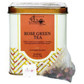 The Indian Chai - Rose Green Tea 30 Pyramid Tea Bags | Grocsy