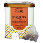 The Indian Chai - Rose Green Tea 30 Pyramid Tea Bags | Grocsy
