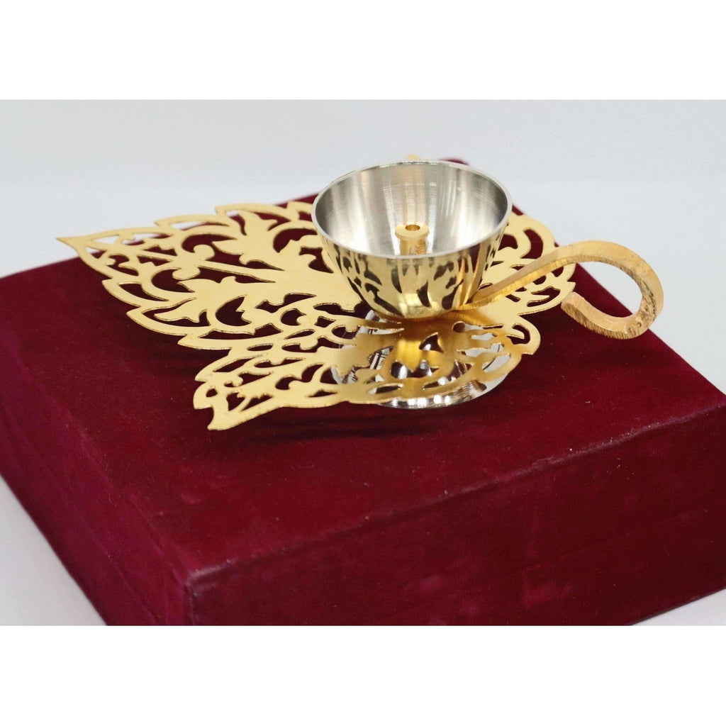 Chahat Premium Living Brass Saw Leaf Deep | Grocsy