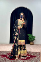 Lehenga Mart Designer Embroidered and Mirror Work Suit | Grocsy