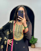 Lehenga Mart Designer Embroidered and Mirror Work Suit | Grocsy
