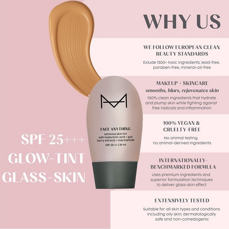 House Of Makeup Face Anything Luminous Skin Tint For Glass Skin - D10 Deep Skin Tone | Grocsy