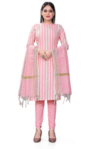 Pink Cotton Jacquard Woven Unstitched Dress Material - Amara | Grocsy